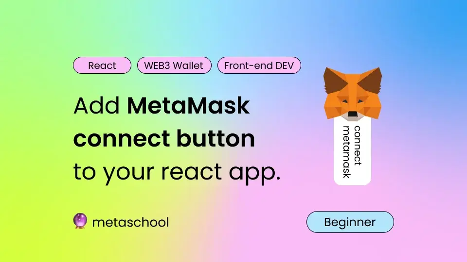 Add MetaMask connect button to your react app