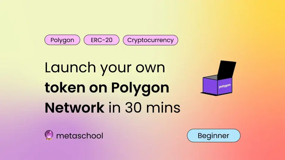 Launch your own token on Polygon Network in 30 mins