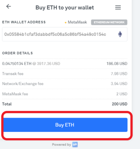 double check metamask wallet address before buying ETH
