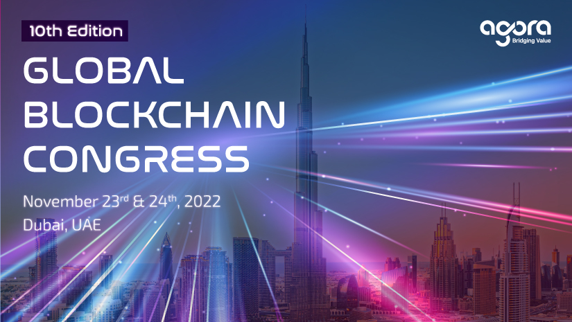 agora global blockchain congress dubai 10th edition poster