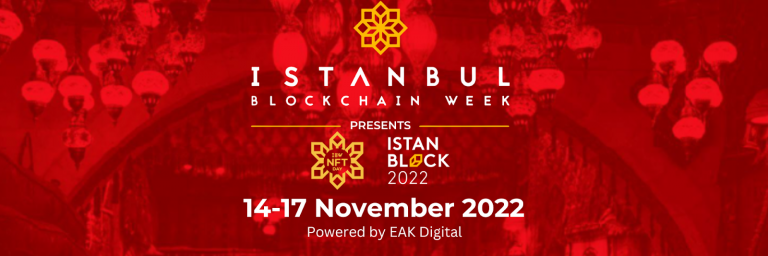 istanbul blockchain week poster