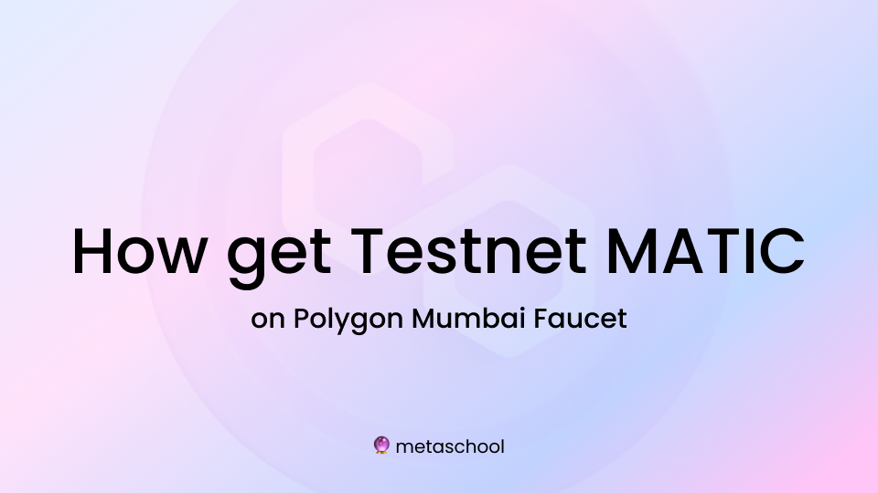 How to use Polygon's Mumbai Faucet to get MATIC