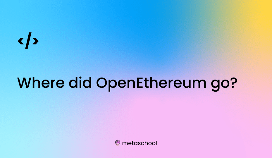 openEthereum client for ethereum