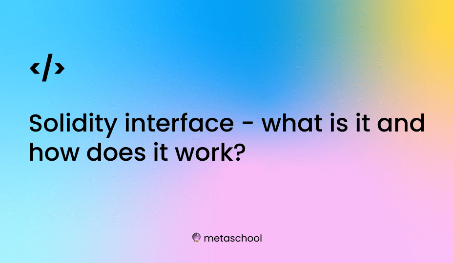 what is solidity interface