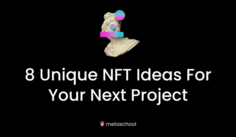 nft ideas cover image showing a statue artwork