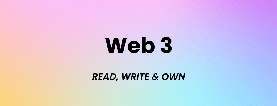 web3 read write and own