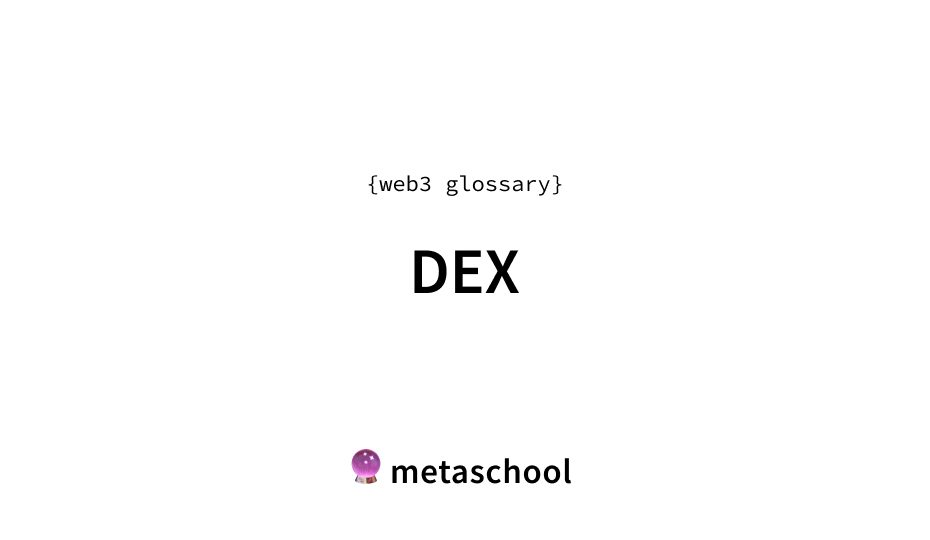 dex meaning crypto glossary article cover