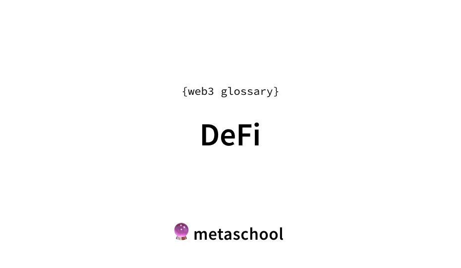 defi meaning crypto glossary article cover