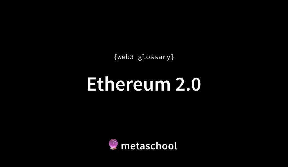 Eth 2.0 meaning crypto glossary article cover