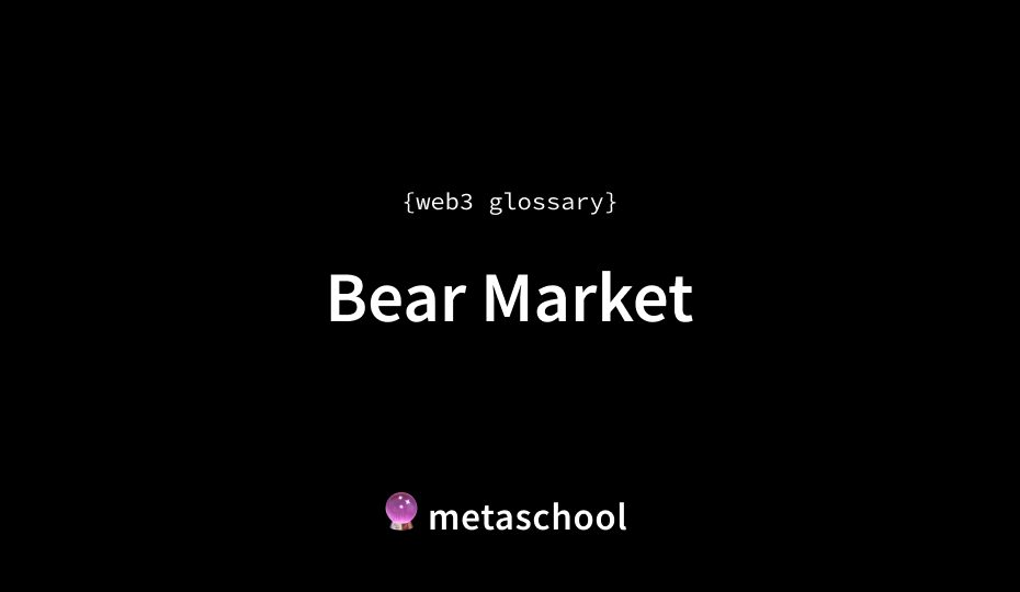 bear market meaning crypto glossary article cover