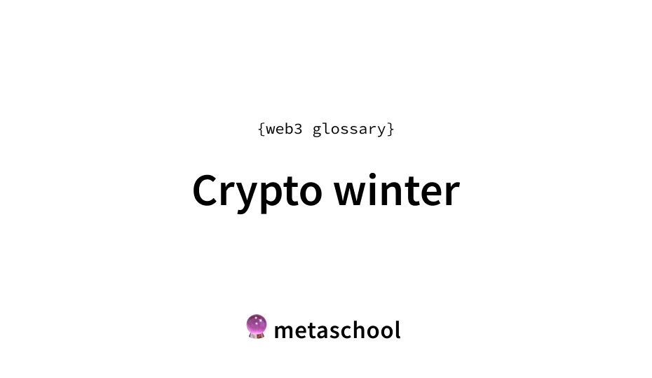 crypto winter meaning crypto glossary article cover