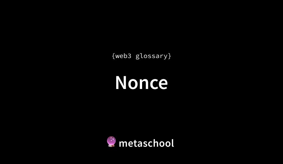 nonce meaning crypto glossary article cover