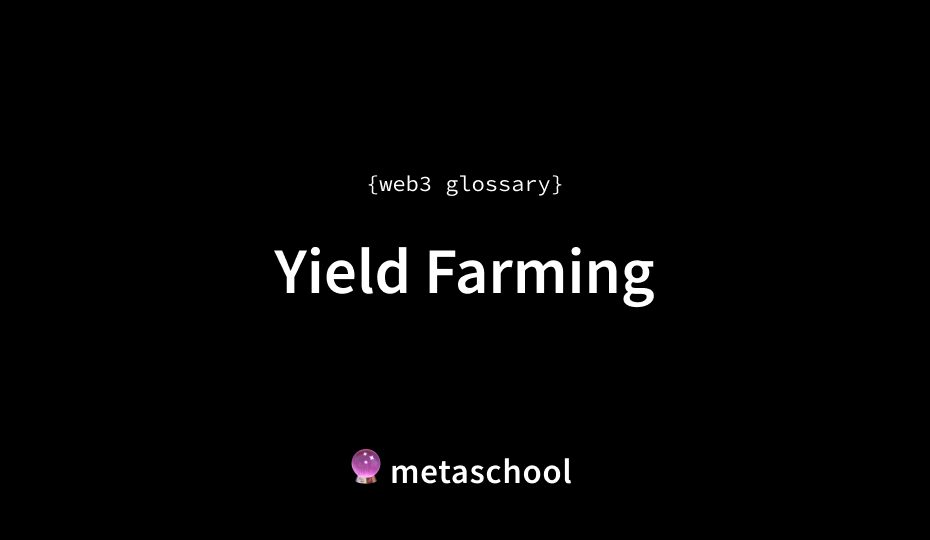 yield farming meaning crypto glossary article cover