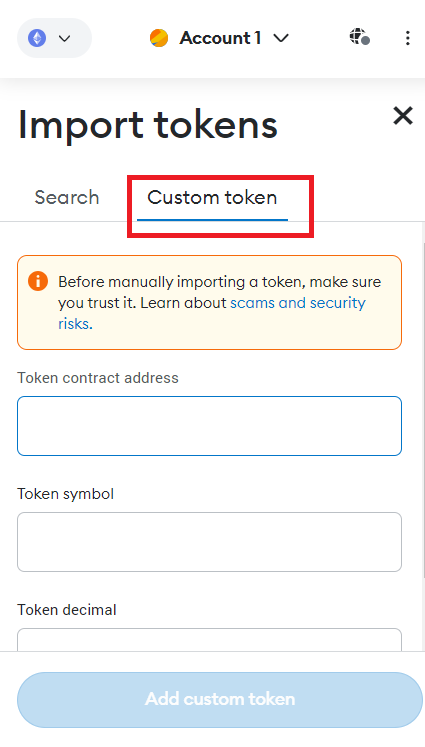 how to add token net to metamask