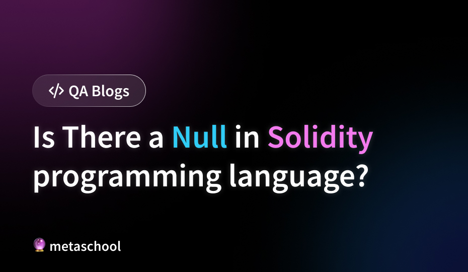 Null in Solidity