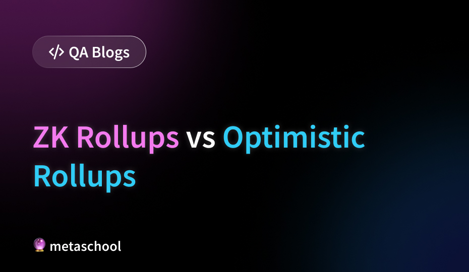zk rollups vs optimistic rollups