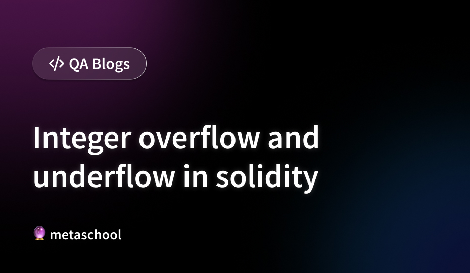 integer overflow and underflow