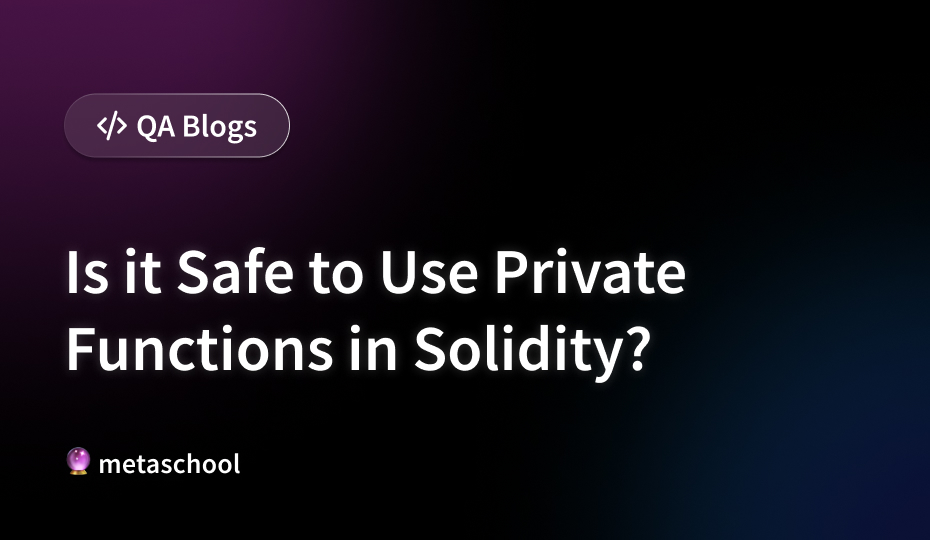 Private functions in solidity