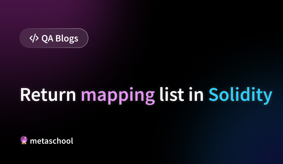 Return mapping list in Solidity