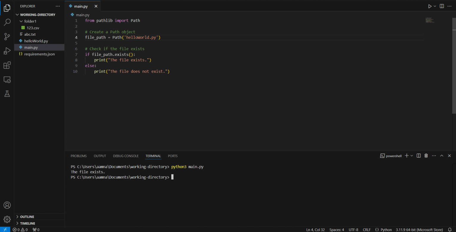 How to check if a file exists in Python?