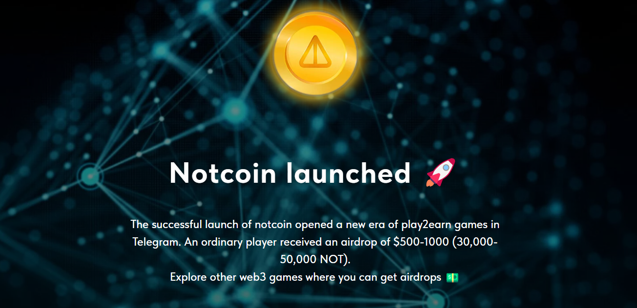 NotCoin Telegram Crypto Games