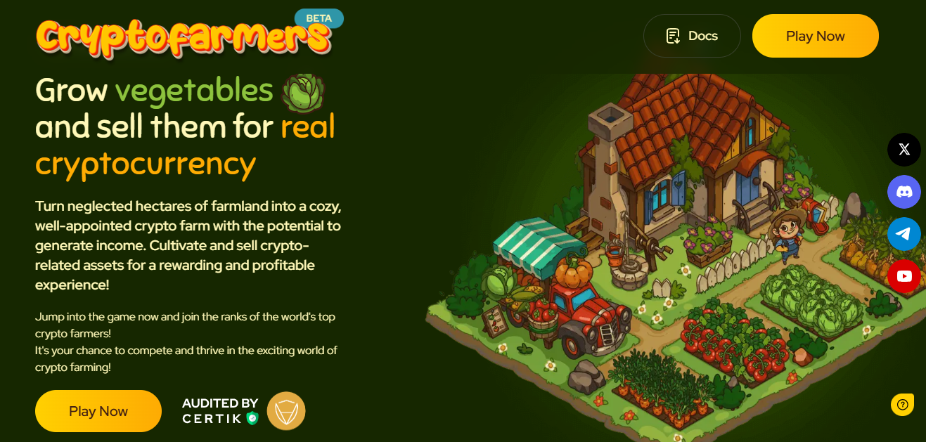 CryptoFarmers Telegram Game